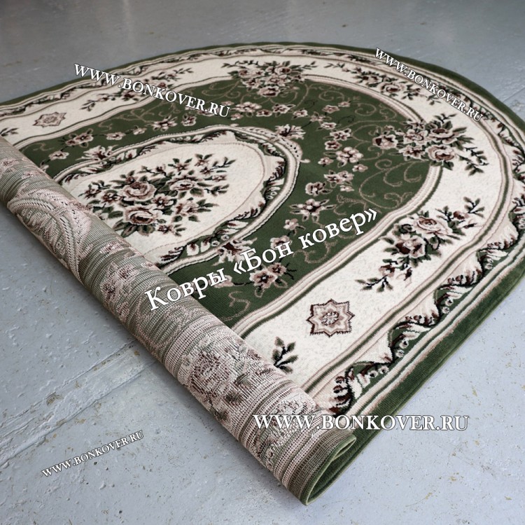 Ковер Лайт Карпет Дизайн 23896 Зеленый Овал